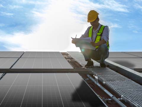 太陽光点検歩廊工事イメージ